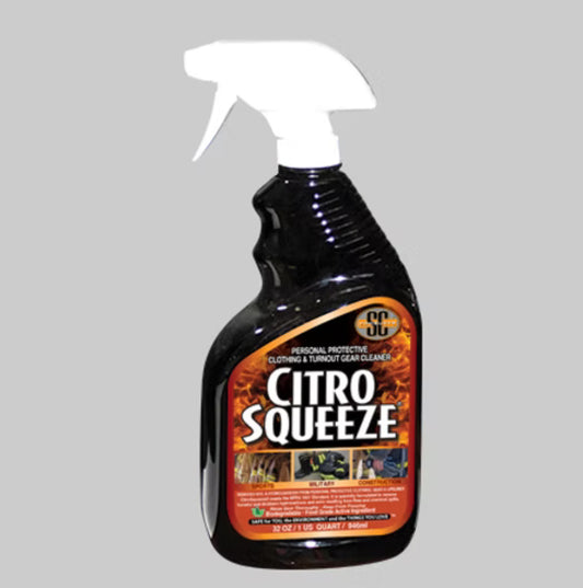 CitroSqueeze® PPE & Turnout Gear Cleaner - 32oz Spray Bottle