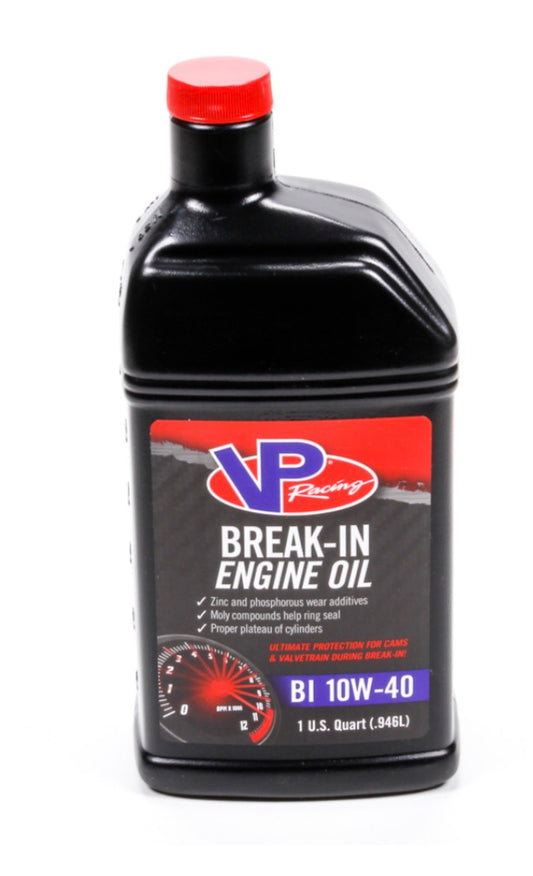 VP Racing Break In Motor Oil, 10w-40 Conventional- 1qt Bottle, Pack of 6