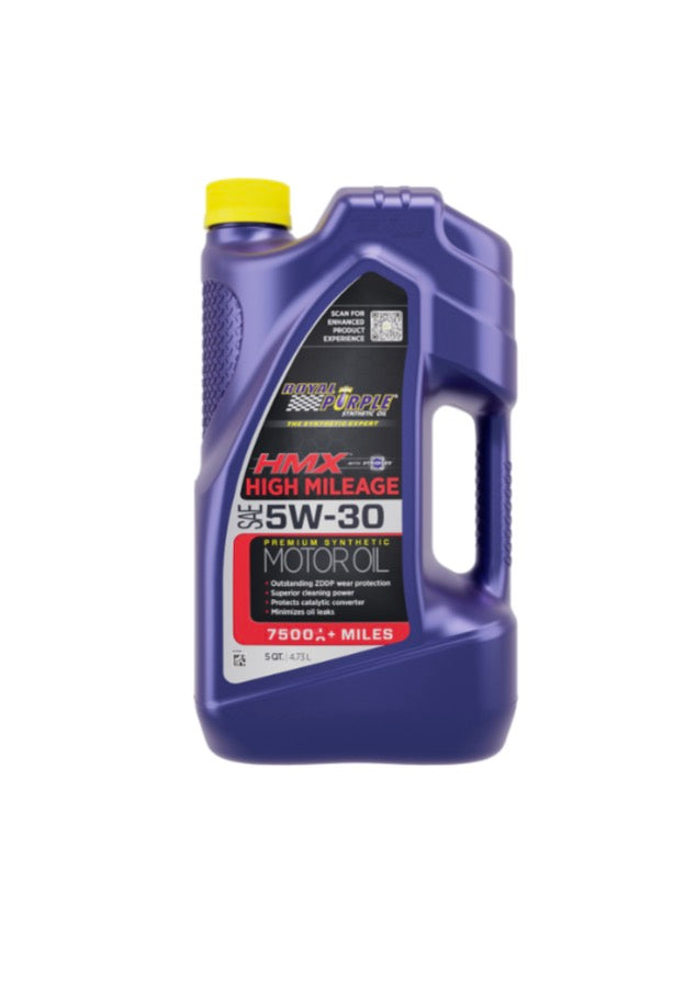 Royal Purple HMX High Milage Synthetic Motor Oil - 5 qt Jug, pack of 3
