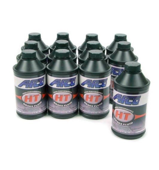 AFCO DOT4 High Performance Glycol Brake Fluid - 12oz Bottle, Pack of 12