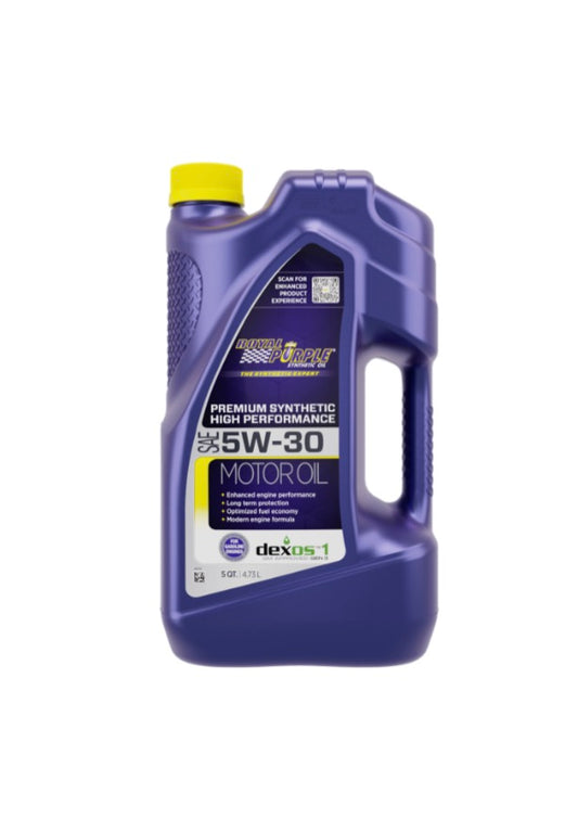 Royal Purple High Performance Synthetic Motor Oil - 5qt jug, pack of 3